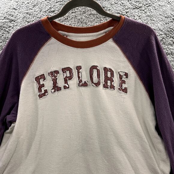 Cleo and Wolfe Large Explore Long Sleeve Baseball Shirt Outdoor Hiking Camping - Picture 2 of 8